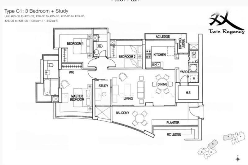 Twin Regency, 28 Kim Tian Road, Alexandra / Commonwealth, 3 Bedrooms, 1,442 sqft, Condominium For Rent, by Shanice Lim, 500279142 - PropertyGuru.com.sg