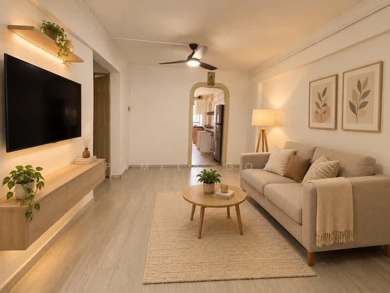 203 Serangoon Central, 203 Serangoon Central, Hougang / Punggol / Sengkang, 2 Bedrooms, 689 sqft, HDB Flat For Sale, by Pamela Goh, 500279167 - Living Room - PropertyGuru.com.sg