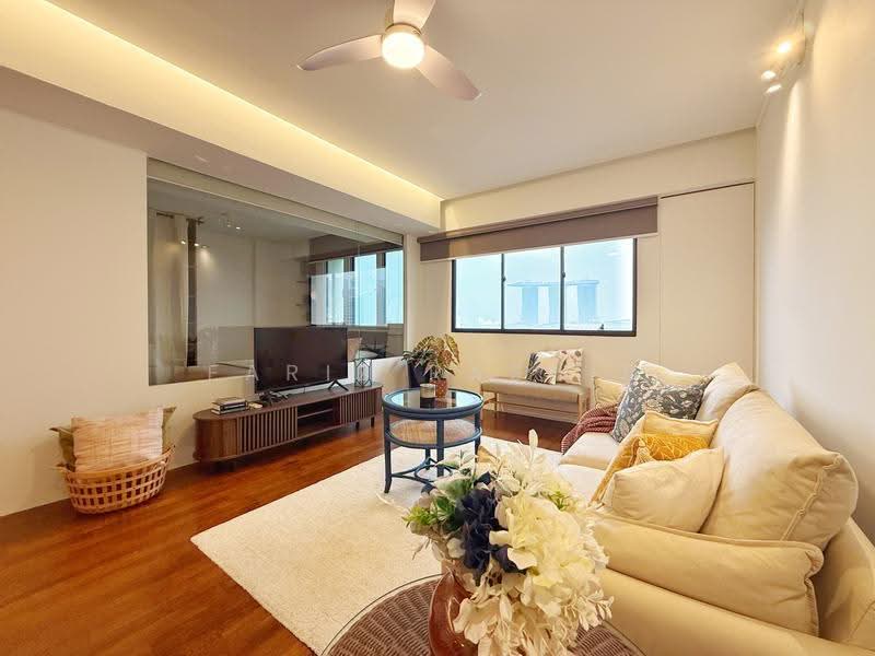 Riverwalk Apartments, 20 Upper Circular Road, Boat Quay / Raffles Place / Marina, 1 Bedroom, 818 sqft, Apartment For Rent, by Fariz Rashid, 500279239 - Living Room - PropertyGuru.com.sg