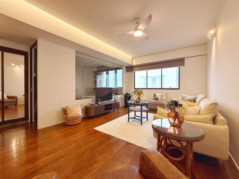 Riverwalk Apartments, 20 Upper Circular Road, Boat Quay / Raffles Place / Marina, 1 Bedroom, 818 sqft, Apartment For Rent, by Fariz Rashid, 500279239 - Living Room - PropertyGuru.com.sg