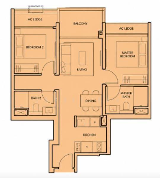 AMO Residence, 23 Ang Mo Kio Rise, Ang Mo Kio / Bishan / Thomson, 2 Bedrooms, 743 sqft, Condominium For Sale, by Jessie Tee, 500279273 - PropertyGuru.com.sg