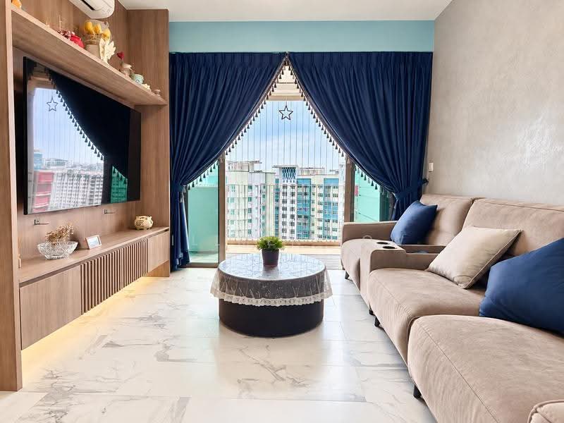 Nine Residences, Yishun Avenue 9, Sembawang / Yishun, 4 Bedrooms, 1,173 sqft, Apartment For Sale, by Willmen Low, 500279328 - Living Room - PropertyGuru.com.sg