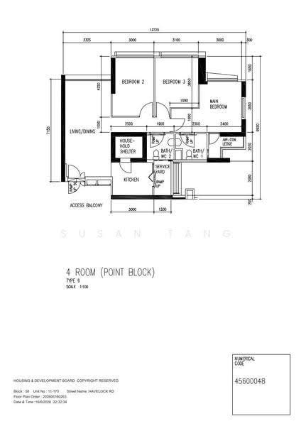 58 Havelock Road, 58 Havelock Road, Alexandra / Commonwealth, 3 Bedrooms, 1,012 sqft, HDB Flat For Sale, by Susan Tang, 500279492 - PropertyGuru.com.sg