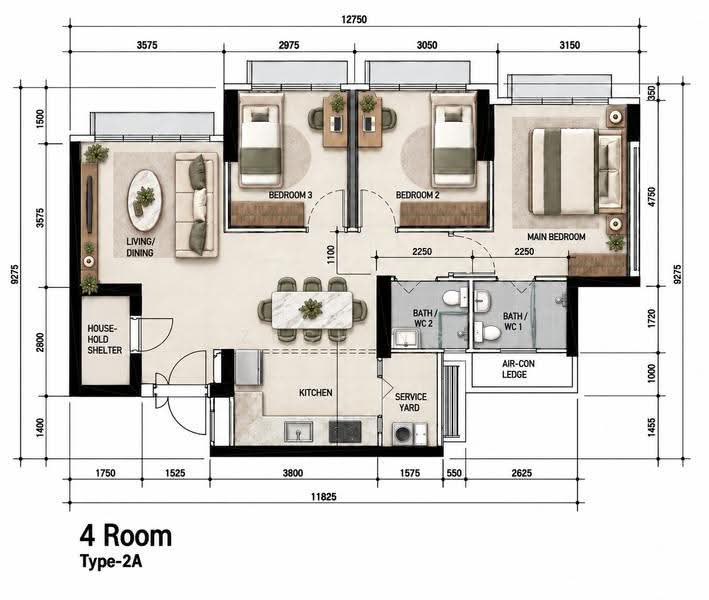 110A Bidadari Park Drive, 110A Bidadari Park Drive, Macpherson / Potong Pasir, 3 Bedrooms, 1,001 sqft, HDB Flat For Sale, by Zech Ng, 500279519 - PropertyGuru.com.sg