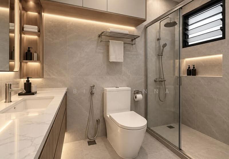 467 Segar Road, 467 Segar Road, Dairy Farm / Bukit Panjang / Choa Chu Kang, 3 Bedrooms, 1,183 sqft, HDB Flat For Sale, by Tabitha Anna, 500279524 - Bathroom - PropertyGuru.com.sg