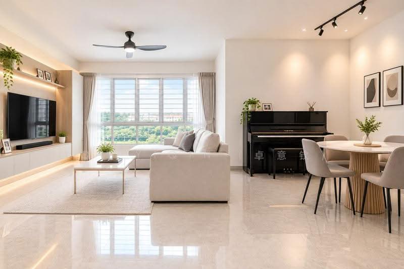 The Floravale, 240 Westwood Avenue, Boon Lay / Jurong / Tuas, 3 Bedrooms, 1,238 sqft, Condominium For Sale, by Toh YiQin (卓意钦), 500279569 - Living Room - PropertyGuru.com.sg