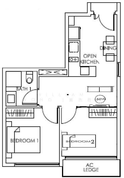 Bedok Residences, 24 Bedok North Drive, Bedok / Upper East Coast, 2 Bedrooms, 527 sqft, Condominium For Rent, by William Wong (黃杰胜), 500279793 - PropertyGuru.com.sg
