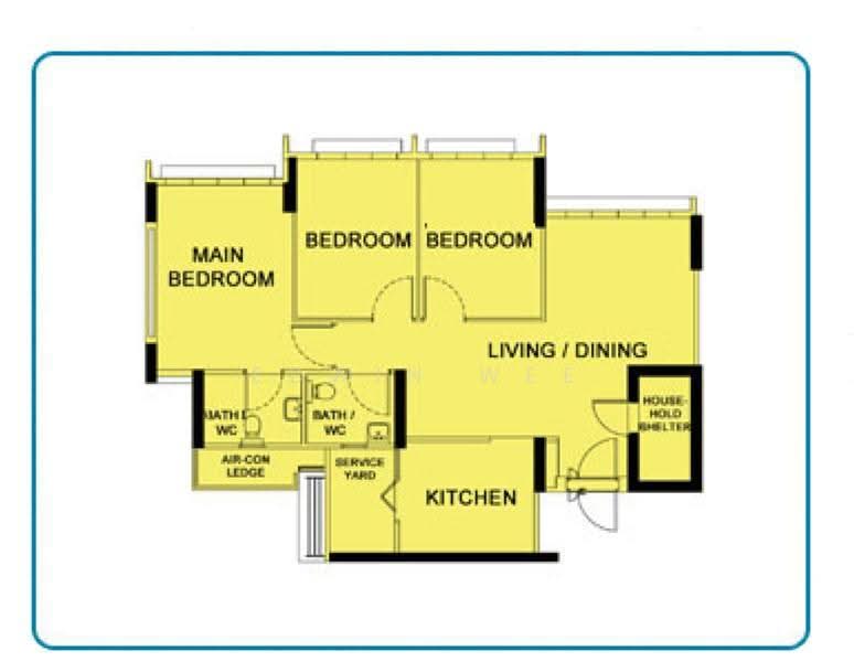 162A Rivervale Crescent, 162A Rivervale Crescent, Hougang / Punggol / Sengkang, 3 Bedrooms, 1,001 sqft, HDB Flat For Sale, by Edwin Wee, 500279858 - PropertyGuru.com.sg