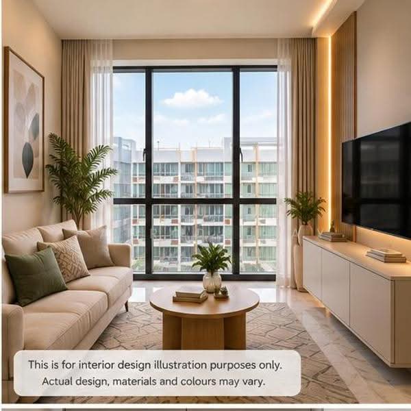 Sceneca Residence, Tanah Merah Kechil Link, Bedok / Upper East Coast, 1 Bedroom, 463 sqft, Condominium For Sale, by Patrick Tay, 500279953 - Living Room - PropertyGuru.com.sg