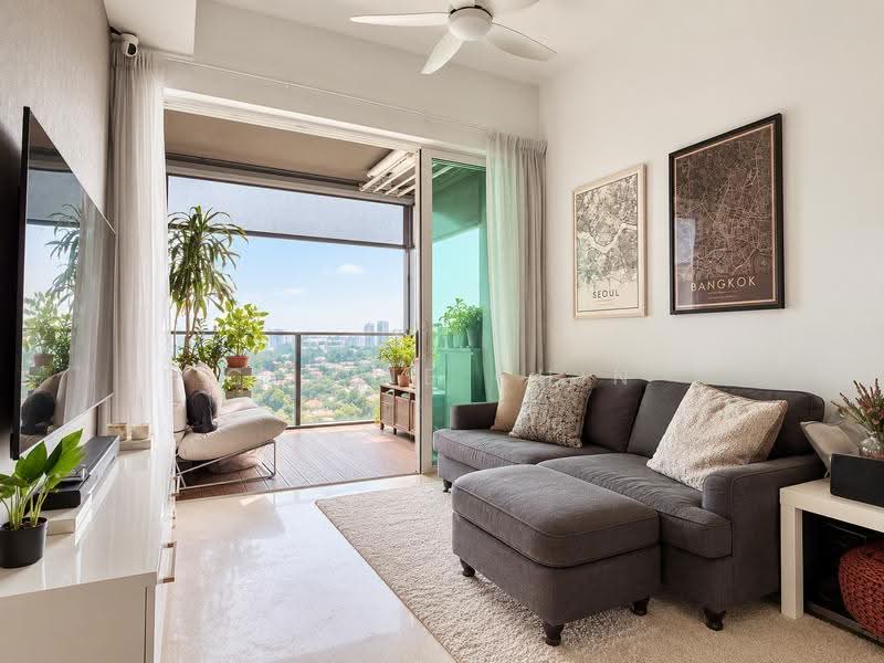 Principal Garden, 91 Prince Charles Crescent, Alexandra / Commonwealth, 2 Bedrooms, 807 sqft, Condominium For Sale, by Carrie Chin, 500279962 - Living Room - PropertyGuru.com.sg