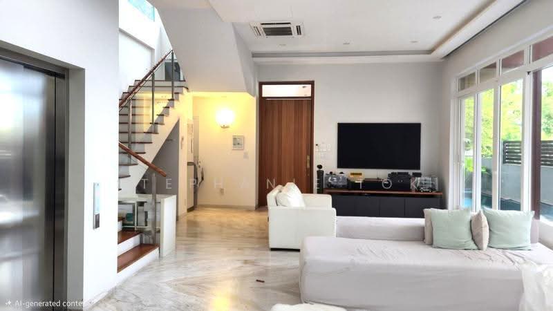 See to Believe! 3.5 Storey Semi D with Lift and Pool, No West Sun, Quiet Facing, Park 2 Cars, Solar Panels, East Coast / Marine Parade, 7 Bedrooms, 7,500 sqft, Semi-Detached House For Sale, by Stephanie Tok, 500280064 - Living Room - PropertyGuru.com.sg