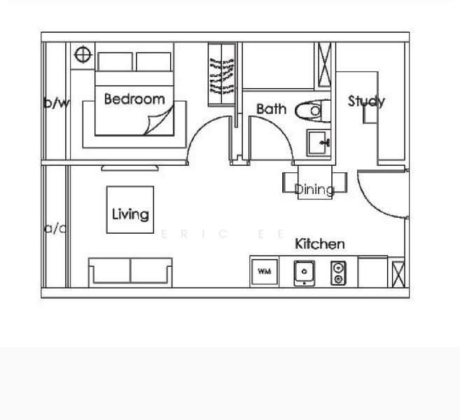 Vibes @ East Coast, 308 Telok Kurau Road, East Coast / Marine Parade, 2 Bedrooms, 420 sqft, Apartment For Rent, by Eric Ee, 500280093 - PropertyGuru.com.sg