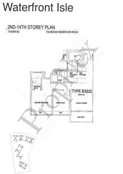 Waterfront Isle, 732 Bedok Reservoir Road, Bedok / Upper East Coast, 2 Bedrooms, 904 sqft, Condominium For Sale, by Clinton Lim, 500280280 - PropertyGuru.com.sg