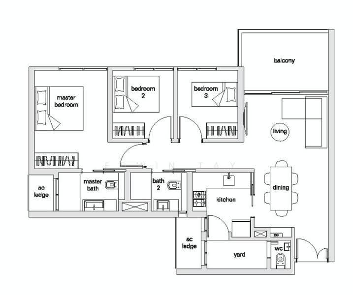 The Panorama, 16 Ang Mo Kio Ave 2, Ang Mo Kio / Bishan / Thomson, 3 Bedrooms, 1,001 sqft, Condominium For Sale, by Edwin Tay, 500280418 - PropertyGuru.com.sg