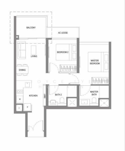 Twin VEW, 93 West Coast Vale, Buona Vista / West Coast / Clementi New Town, 2 Bedrooms, 710 sqft, Condominium For Sale, by Joyce Lye Hui Xin, 500280853 - PropertyGuru.com.sg