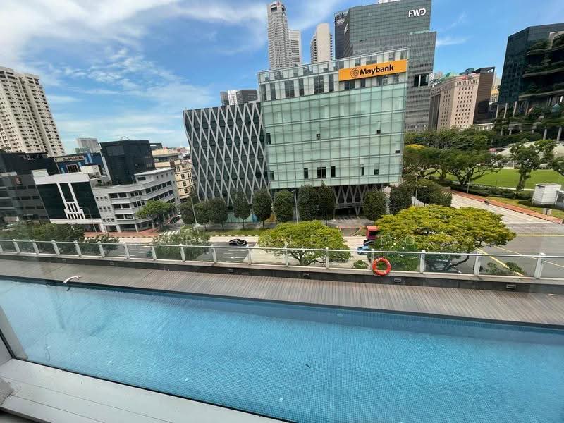 EXCLUSIVE Listing' Clarke Quay Office 635sf with centralised air-con @ SOHO2 The Central, 12 Eu Tong Sen Street, Boat Quay / Raffles Place / Marina, 635 sqft, Office For Sale, by Marjorie Teo, 500280857 - pool view - CommercialGuru.com.sg