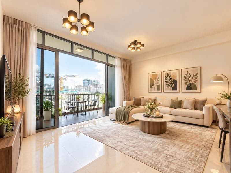 Woodhaven, 71 Woodgrove Avenue, Admiralty / Woodlands, 3 Bedrooms, 1,119 sqft, Condominium For Sale, by Klyssa Chong, 500280887 - Living Room - PropertyGuru.com.sg