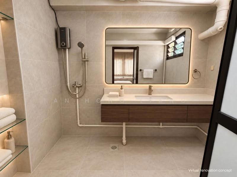 693 Jurong West Central 1, 693 Jurong West Central 1, Boon Lay / Jurong / Tuas, 3 Bedrooms, 1,098 sqft, HDB Flat For Sale, by Tan Hong Liang, 500280912 - Bathroom - PropertyGuru.com.sg