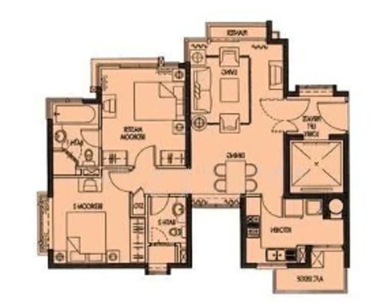 Caribbean at Keppel Bay, 44 Keppel Bay Drive, Harbourfront / Telok Blangah, 2 Bedrooms, 894 sqft, Condominium For Rent, by Anthea Yeo 杨丽娇, 500281026 - PropertyGuru.com.sg