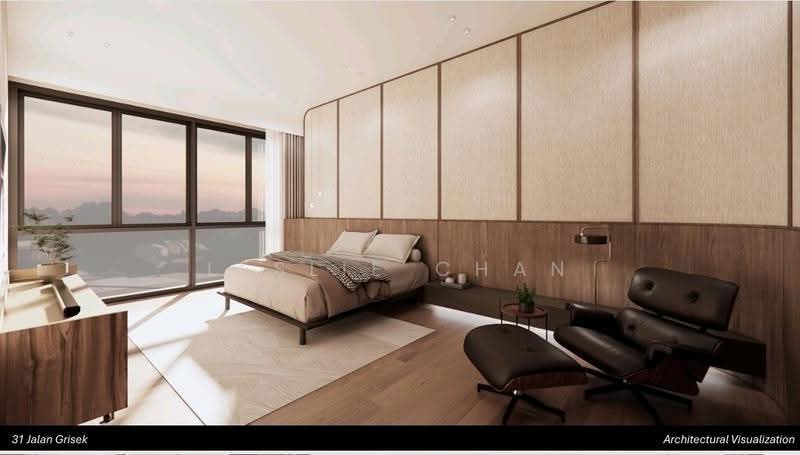 31 Jln Grisek @ Kembangan estate, 00, Eunos / Geylang / Paya Lebar, 5 Bedrooms, 6,120 sqft, Terraced House For Sale, by Leslie Chan, 500281053 - Madter bedroom - PropertyGuru.com.sg