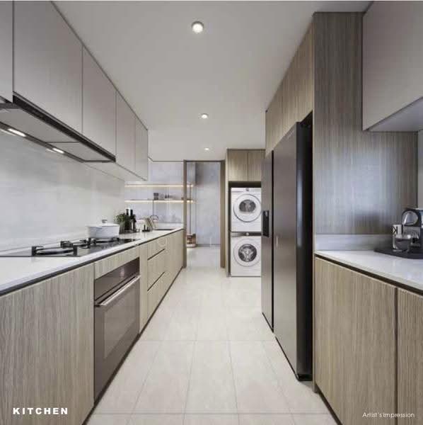 Hillock Green, 22-28 Lentor Central, Mandai / Upper Thomson, 4 Bedrooms, 1,324 sqft, Condominium For Rent, by Joel Li, 500281078 - Kitchen - PropertyGuru.com.sg