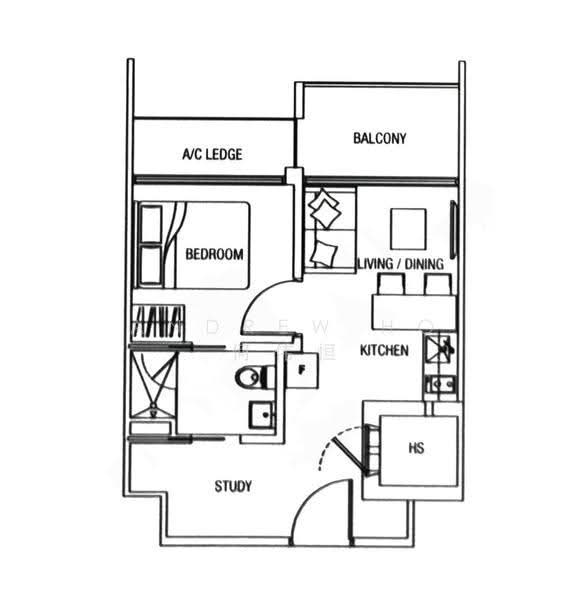 Laurel Tree, Hillview Terrace, Dairy Farm / Bukit Panjang / Choa Chu Kang, 1 Bedroom, 463 sqft, Condominium For Rent, by Andrew Ho 何伟恒, 500281093 - PropertyGuru.com.sg