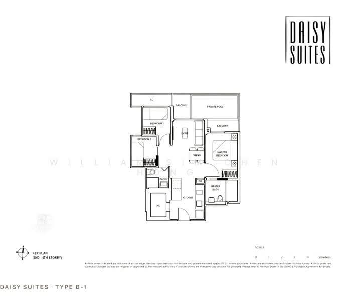 Daisy Suites, 35 Daisy Road Singapore, Macpherson / Potong Pasir, 2 Bedrooms, 764 sqft, Apartment For Rent, by William Sim Chen Hong, 500281121 - Bedroom - PropertyGuru.com.sg