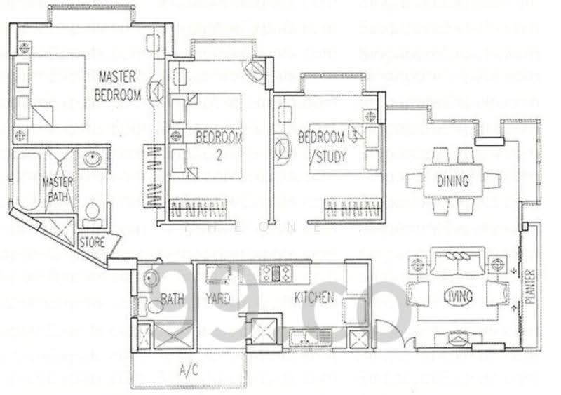 The Linc, 7 Lincoln Road, Newton / Novena, 3 Bedrooms, 1,141 sqft, Condominium For Sale, by Theone ., 500281232 - PropertyGuru.com.sg