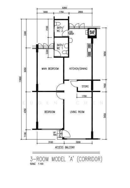 222 Tampines Street 24, 222 Tampines Street 24, Pasir Ris / Tampines, 2 Bedrooms, 786 sqft, HDB Flat For Sale, by Eugene Chen, 500281234 - PropertyGuru.com.sg