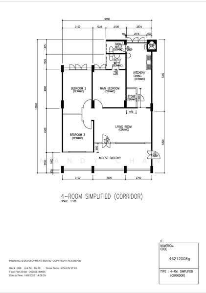 868 Yishun Street 81, 868 Yishun Street 81, Sembawang / Yishun, 3 Bedrooms, 904 sqft, HDB Flat For Sale, by Mandy Chan, 500281328 - PropertyGuru.com.sg