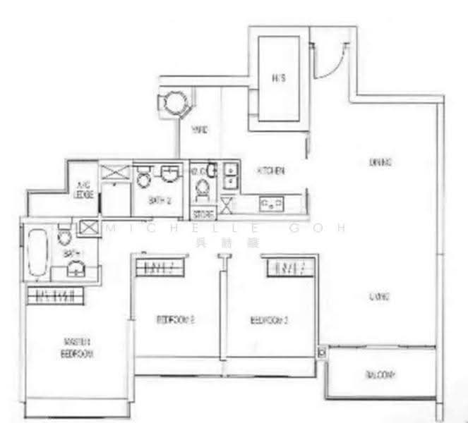 Meraprime, 301 Jalan Bukit Ho Swee, Alexandra / Commonwealth, 3 Bedrooms, 1,173 sqft, Condominium For Sale, by Michelle Goh 呉詩韻, 500281359 - PropertyGuru.com.sg