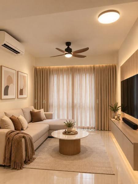 Riverfront Residences, 51 Hougang Avenue 7, Hougang / Punggol / Sengkang, 1 Bedroom, 517 sqft, Condominium For Sale, by Paige Lee, 500281441 - Living Room - PropertyGuru.com.sg