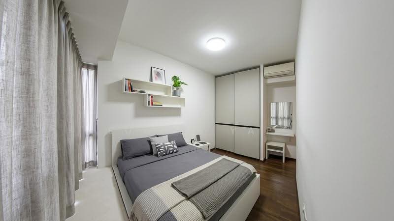 D'Nest, 131 Pasir Ris Grove, Pasir Ris / Tampines, 3 Bedrooms, 936 sqft, Condominium For Rent, by Eugene Yap, 500281470 - Master Bedroom (AI Impression) - PropertyGuru.com.sg