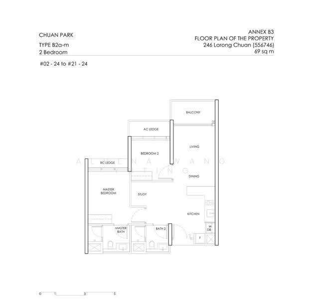 Chuan Park, 246 Lorong Chuan, Hougang / Punggol / Sengkang, 2 Bedrooms, 743 sqft, Condominium For Sale, by Alvena Wang Yuting, 500281476 - PropertyGuru.com.sg