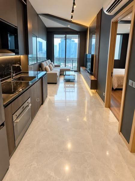 City Gate, 371 Beach Road, Beach Road / Bugis / Rochor, 1 Bedroom, 452 sqft, Apartment For Sale, by Gina Poa, 500281478 - Living Room - PropertyGuru.com.sg