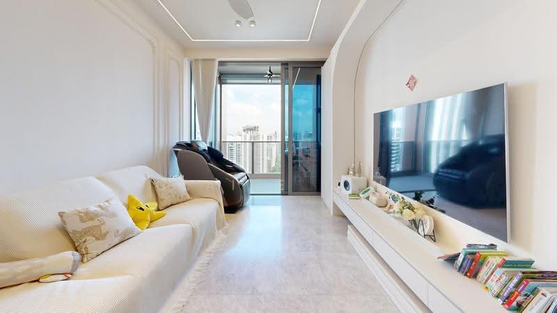 Riviere, 3 Jiak Kim Street, Alexandra / Commonwealth, 2 Bedrooms, 840 sqft, Condominium For Rent, by Claire Tan, 500281555 - Living Room - PropertyGuru.com.sg