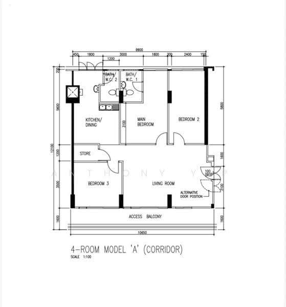 434 Hougang Avenue 8, 434 434, Hougang / Punggol / Sengkang, 3 Bedrooms, 1,108 sqft, HDB Flat For Sale, by Anthony Yip, 500281797 - PropertyGuru.com.sg