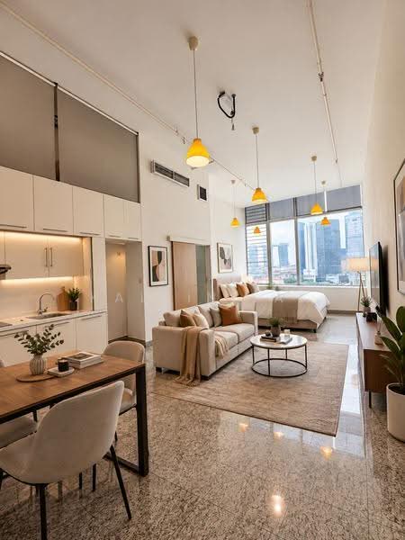 The Central, 6 Eu Tong Sen Street, Boat Quay / Raffles Place / Marina, Studio, 639 sqft, Apartment For Rent, by Kalvin Lai, 500281851 - Living Room - PropertyGuru.com.sg