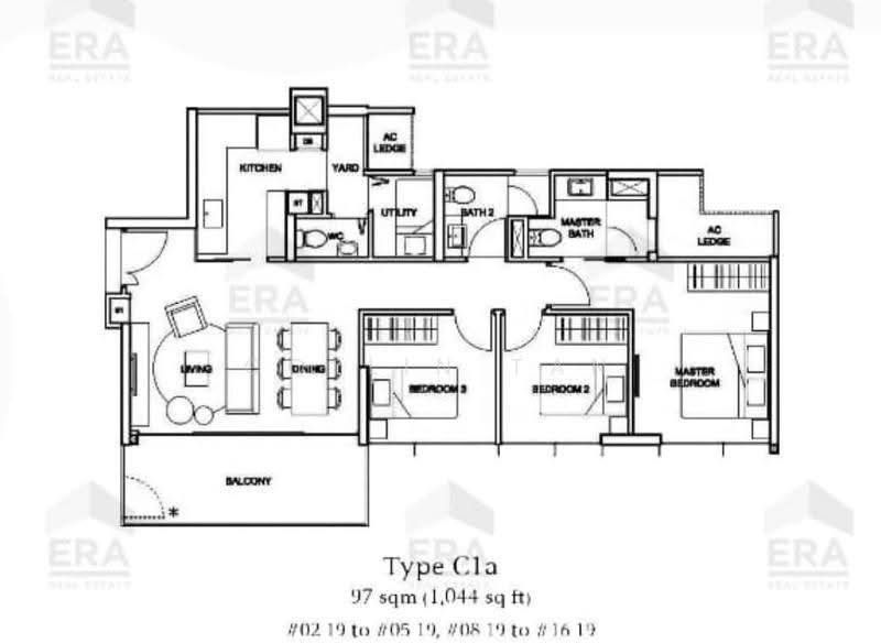 The Tembusu, 107D Tampines Road, Hougang / Punggol / Sengkang, 3 Bedrooms, 1,044 sqft, Condominium For Rent, by Collin Tan, 500281882 - PropertyGuru.com.sg