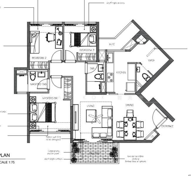 Eight Courtyards, 2 Canberra Drive, Sembawang / Yishun, 3 Bedrooms, 1,087 sqft, Condominium For Sale, by Sean Kok 郭兆南, 500281969 - PropertyGuru.com.sg