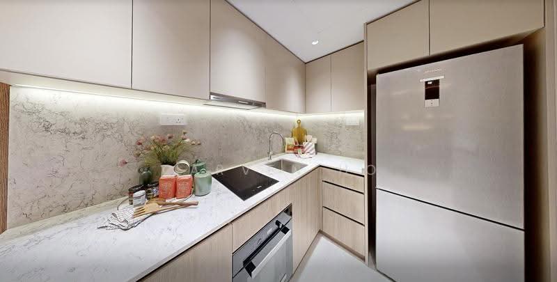 Bloomsbury Residences, 61 Media Circle, Buona Vista / West Coast / Clementi New Town, 2 Bedrooms, 678 sqft, Apartment For Sale, by Carven HO, 500282002 - Kitchen - PropertyGuru.com.sg
