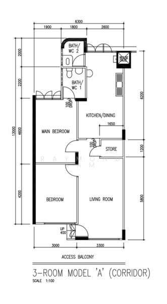 301 Hougang Avenue 5, 301 301, Hougang / Punggol / Sengkang, 2 Bedrooms, 796 sqft, HDB Flat For Sale, by Raymond Lam, 500282294 - PropertyGuru.com.sg