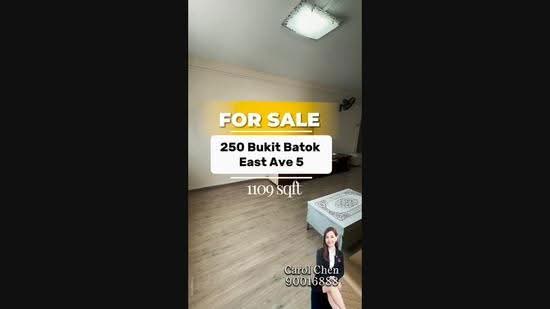 250 Bukit Batok East Avenue 5, 250 Bukit Batok East Avenue 5, Dairy Farm / Bukit Panjang / Choa Chu Kang, 3 Bedrooms, 1,109 sqft, HDB Flat For Sale, by Carol Chen, 500282314 - PropertyGuru.com.sg