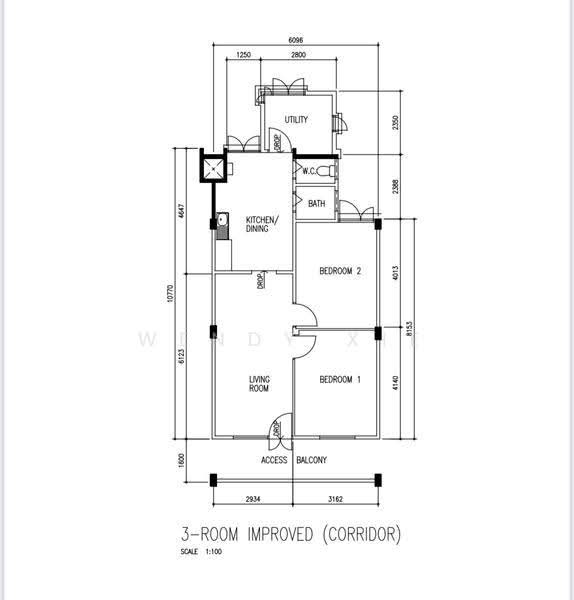 195 Kim Keat Avenue, 195 Kim Keat Avenue, Balestier / Toa Payoh, 2 Bedrooms, 710 sqft, HDB Flat For Sale, by Wendy Xie, 500282394 - Utility Room - PropertyGuru.com.sg