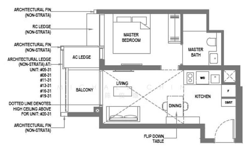 The M, 36 Middle Road, Beach Road / Bugis / Rochor, 1 Bedroom, 431 sqft, Condominium For Rent, by Michael Chin 陈俊雄, 500282400 - PropertyGuru.com.sg