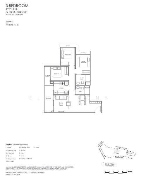 River Modern, River Galley Green, Orchard / River Valley, 4 Bedrooms, 1,830 sqft, Condominium For Sale, by Elena Rony, 500282406 - Bedroom - PropertyGuru.com.sg