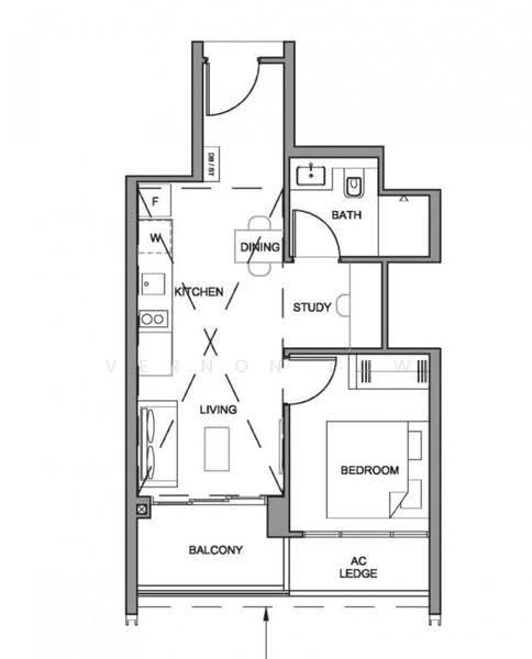Parc Clematis, 2 Jalan Lempeng, Buona Vista / West Coast / Clementi New Town, 1 Bedroom, 506 sqft, Condominium For Rent, by Vernon Low, 500282491 - PropertyGuru.com.sg