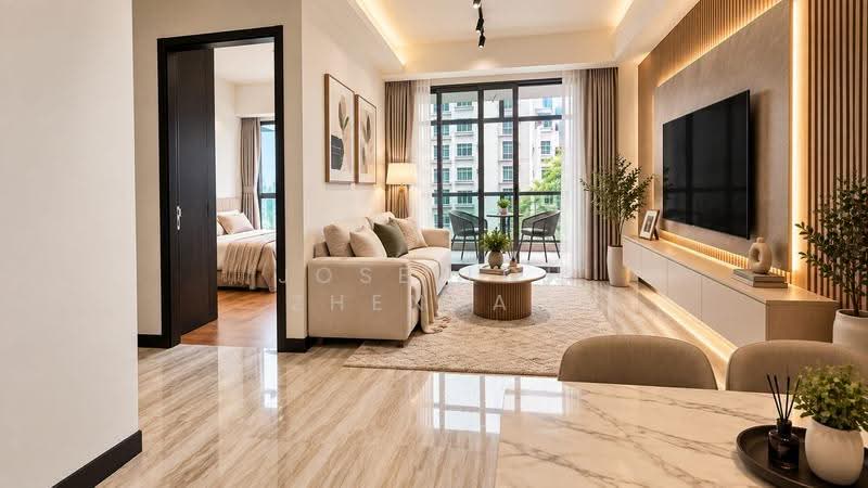 Neu at Novena, 27 Moulmein Rise, Newton / Novena, 3 Bedrooms, 818 sqft, Condominium For Sale, by Jose Loh Zhenhao, 500282521 - Living Room - PropertyGuru.com.sg