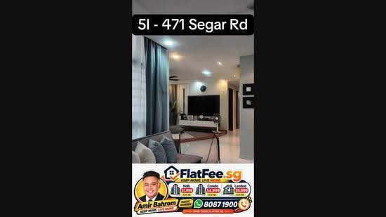 471 Segar Road, 471 Segar Road, Dairy Farm / Bukit Panjang / Choa Chu Kang, 3 Bedrooms, 1,184 sqft, HDB Flat For Sale, by Amir Bahrom, 500282603 - PropertyGuru.com.sg