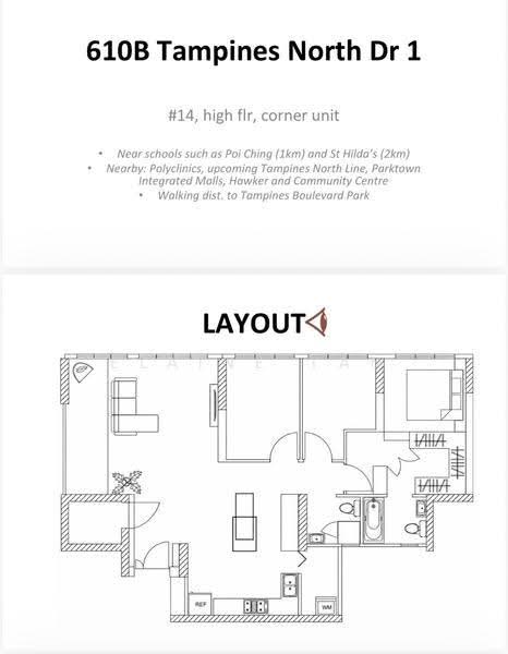 Blk 610B Tampines North, 610B Tampines North Dr 1, 3 Bedrooms, 1,216 sqft, HDB Flat For Sale, by Elaine Tan, 500282699 - PropertyGuru.com.sg
